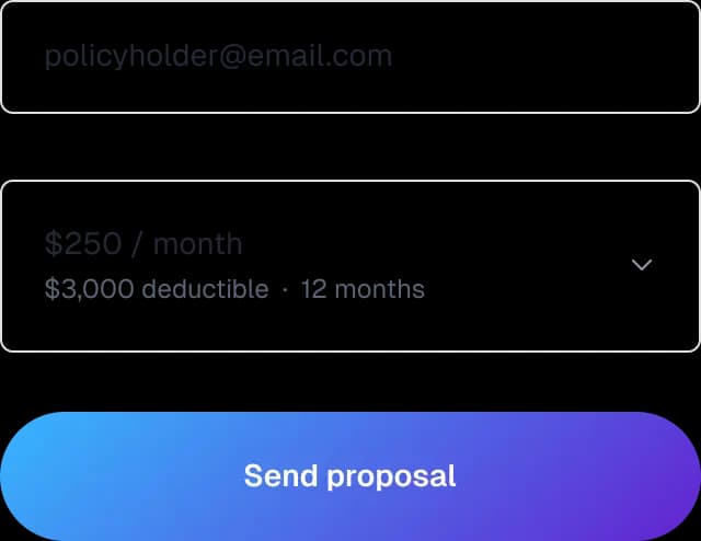 Payment plan proposal